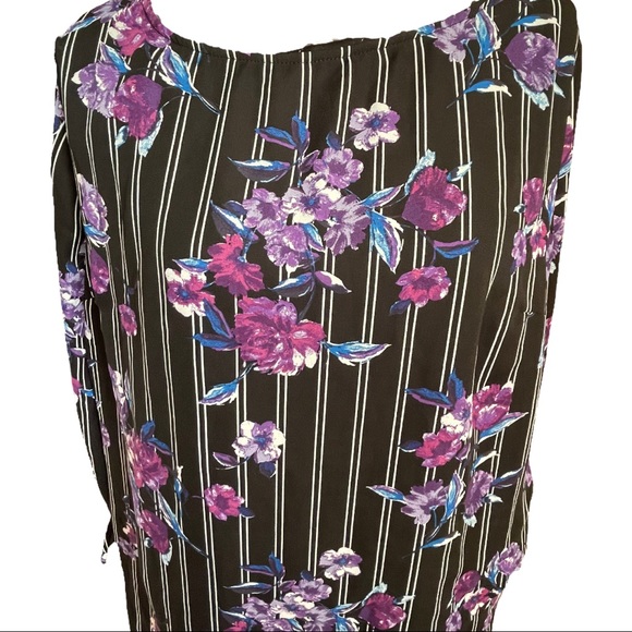 APT 9 - light, sheer-like blouse, 3/4 sleeves with ties, size XL - Picture 5 of 13